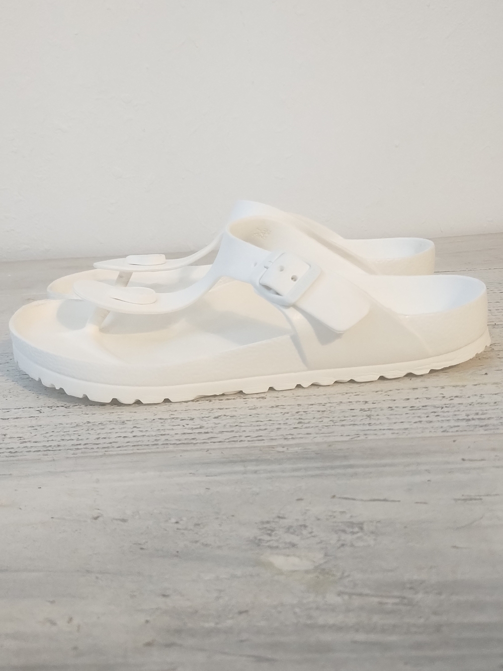 Birkenstock Gizeh EVA White Women's Thong Sandals, US Size 6,5 EUR 37